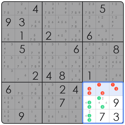 sudoku candidate identification
